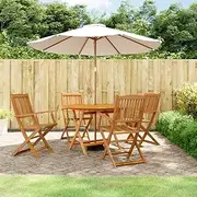 Kitchen Chairs Furniture Set, Balcony Furniture with Table, 5 Piece Garden Dining Set for Porch, Poolside, Deck, Garden, 110 x 75 cm
