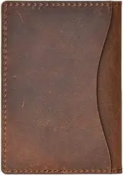 [SKUZA] Wallet,Card Bag,Leather Credit Card Holder for Men Unisex Card Purse Men & Women Card Case (Color : Red Card Holder) (Blue Card Holder) (Color : Brown Card Holder)