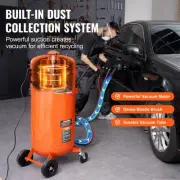 28 Gallon Dustless Sandblaster with 1200W Vacuum and 2.5m Hose