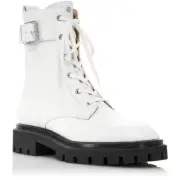Stuart Weitzman Womens Ultra Pull On Combat & Lace-up Boots Shoes BHFO 9205