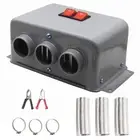 3 Hole Electric Car Fast Heater 12V 800W Heating Fan Defogger Defroster Demister