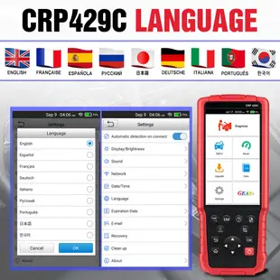 推出 CRP429C 代碼閱讀器 OBD/OBDII 4 系統 11 特殊服務 ABS/SRS/ENG/AT X431