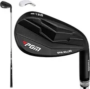 PGM Wedge - 72 Degrees Premium Sand Wedge, Lob Wedge for Men & Women - CNC Textured - Bunker Buster Escape Bunkers and Save Strokes Around The Green-High Loft Golf Club
