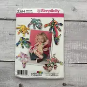 Simplicity 2394 Sewing Pattern Snuggables Fleece Stuffed Animals Toys UNCUT