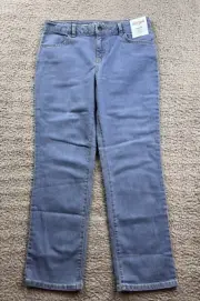 Cat & Jack Girl's Size 12 Plus Mid Rise Denim Straight Jeans Medium Wash