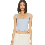 Free People We are HAH Knock Out Top in Periwinkle size XS