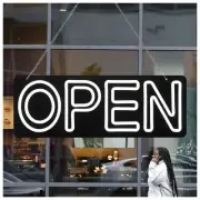 21"x7" Large LED Open Signs for Business, 2 Lines Unique Design Super Bright ...
