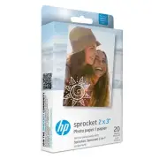HP Sprocket 2x3 Premium Zink Sticky Back Photo Paper (20 Sheets) Compatible with