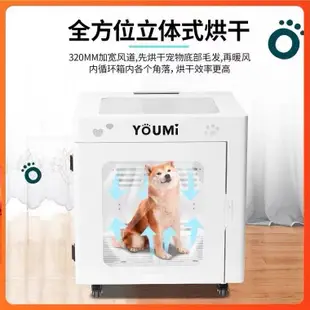 【新款上市 全款咨詢客服】YOUMI悠米寵物烘干箱家用吹水機吹風箱貓咪狗狗烘干機中型犬家用