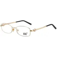 在飛比找momo購物網優惠-【MONTBLANC 萬寶龍】光學眼鏡 MB395(金色)