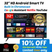 EKO 32" Google Smart HD TV Android Chromecast Bluetooth, Wi-Fi Netflix Kayo
