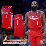 [6折代購] NIKE NBA PHILA #1 HARDEN 費城 76人 球衣 DO9539-664