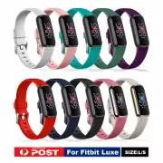 Fitbit Luxe Band Replacement Waterproof Silicone Wristband Watch Soft Bracelet