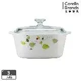 在飛比找遠傳friDay購物優惠-【美國康寧 Corningware】綠野微風方型康寧鍋3L