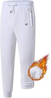 [QPNGRP] Men's Winter Fleece Lined Sherpa Pants Zipper Pocket