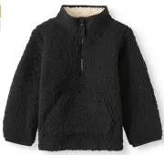 Wonder Nation Sherpa Toddler Unisex Size 5T Mock Neck Quarter Zip Pullover --G3-