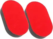 Happyyami Wax Applicator Pads Soft Sponge Tire Cleaning Waxing Brush Ergonomic Design for Easy Application Car Detailing Tool for Precision Cleaning Shine
