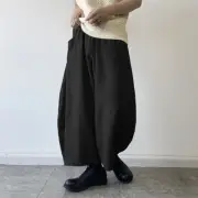Yohji Yamamoto Pants Men's Handsome Nine-point Wide-leg Skirt Pants Bloomers XL
