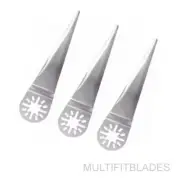 3 x 3-1/2"Flush Cut Tapered Oscillating Sealant Knife-older Fein Multimaster Fit