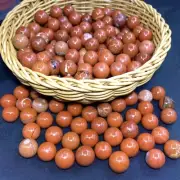 50pcs Wholesale Natural Red jasper Ball Quartz Crystal Sphere healing 15mm-