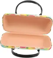 [WRITWAA] Portable Glasses Case Glasses Holder Leather Eyeglasses Cases Sunglasses Case Glasses Case with Handle Hand Glasses Case Glasses Container Handheld Eyeglasses Organizer