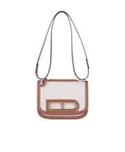 Delvaux Lingot Canvas Flap Shoulder Bag One size White