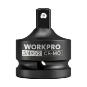 WORKPRO 3/4" F to 1/2" M Impact Socket Adapter Cr-Mo Steel Socket Adapter Set US