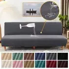 Sofa Bed Cover Armless Sofa Cover Plaid Straight Sofa Cover Slipcover