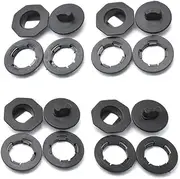 HDVCRNBAVW 4X Universal Car Floor Mat Anti-Slip Clips Holders Sleeves Black Auto Carpet Fixing Grips Clamps Car Accessories Fasteners and Clips