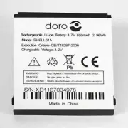 Genuine Doro SHELL01A Battery For 605 610 611 612 632 622 520X 409 410 800mAh