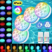 2/4 Luces Para Piscinas RGB Led Sumergibles Luces Para Fuentes Subacuaticas Pool