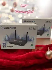 NEWLY RELEASED 2025 SuperBox S6 PRO With Dual Band WiFi, Quad-Core Processor