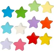 Angoily 12pcs Colorful Star Paper Cutouts for Bulletin Board Decor for DIY Crafts School Projects and Holiday Party Decorations and Versatile Color