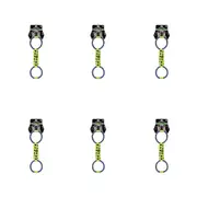 6PK Paws & Claws Squeak & Tug Double Tugger TPR Mesh and Rope 39x12x5cm Assorted