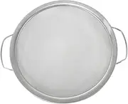 Didiseaon Stainless Steel Paint Strainer Reusable Mesh Filter for Oil Paint and Emulsion Durable Double Handle Design for DIY and Professional Use