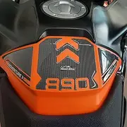 Resin Bike Motorcycle Sticker Compatible with KTM 890 Adventure R 2021. Tank Cover from Bumps and Scratches. 3D Resin Adhesive. Motorcycle Gadget - Stickers - Made in Italy