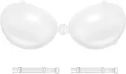 [Nimiah] Silicone Clear Adhesive Bra - Push up Invisible Sticky Boobsfor Women for Backless Dress Top