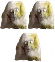 (3 Pack) Halloween Kills Burnt Michael Myers Mask Head Costume Trick or Treat