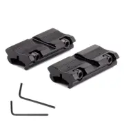 2Pcs Scope Adapter Mount Base 11Mm Dovetail to 20Mm Weaver Picatinny Rail Mount