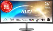 PRO MP341CQ 34" Ultrawide Business Monitor, WUQHD 3440x1440, 1500R Curved, HDR R