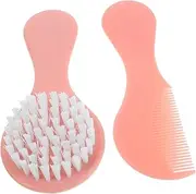 Gogogmee 1set Brush and Comb Set for Newborns Gentle Hair Care Tools for Delicate Scalp Dandruff Removal Adorable Design Safe Materials for Boy Girl