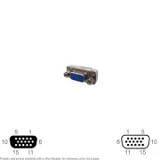 Adapter Video D-Sub VGA HD 15 Pin HD15 Female Male Mini Extender Port Replicator