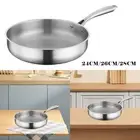 Stainless Steel Frying Pan Egg Frying Pan Boiling Stirring Cooking Saucepan