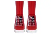 So Laque Ultra Shine - 25 Rouge Casino by Bourjois for Women - 0.3 oz Nail Polish - Pack of 2