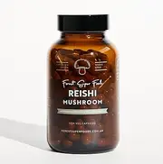 Forest Super Foods 100% Organic Reishi Whole Mushroom Capsules | Full Spectrum Includes Mycelium | Australian Organic Dried Mushroom Extract Supplement | Non-GMO gluten-free Vegan Capsules - 120pcs