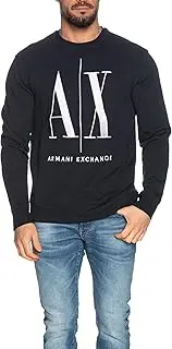 [Armani Exchange] A|X Men's Icon Project Embroidered Pullover Sweatshirt