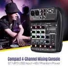 4-Channel Mixing Console Digital Audio Mixer MP3 USB for Music DJ Live O3H1