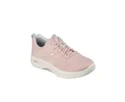 Womens Skechers Go Walk Arch Fit Unify Light Pink Athletic Shoes - Pink