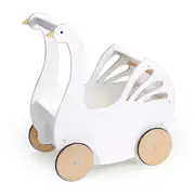 Tender Leaf Toys Wooden Sweet Swan Pram/Stroller Kids Role Play Pretend Toy 18m+