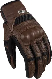 LS2 Duster perforated Motorcycle Gloves, brown, Size S for Men
